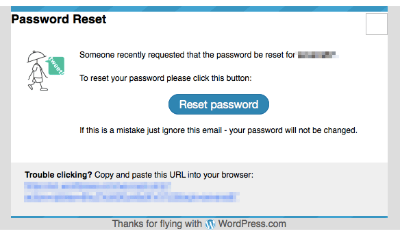 LinkedInパスワード流出の影響でWordPressからパスワードリセットメールが届いた